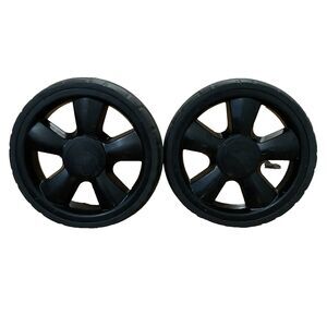 Wonderfold Wagon W4 Two Rear Replacement Wheels Black